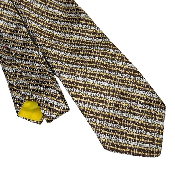 NEW Wemlon by Wembley textured tweed necktie men’s tie - Picture 2 of 3